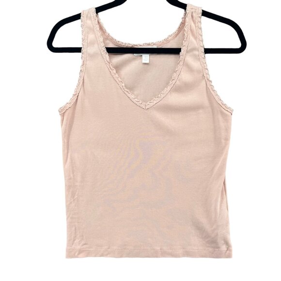 SLEEP The White Company Sleep Shirt Womens Light Pink Sleeveless V Neck Size M - Picture 1 of 7